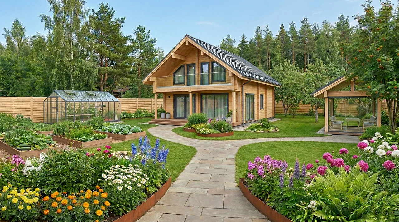 Планировка участка 10 соток